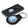 Round Leather Key Ring