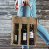 Farris Triple Jute PVC Wine Totes