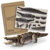Wood Crocodile Sculptures